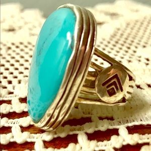 Silpada .925 Sterling Silver Turquoise Ring